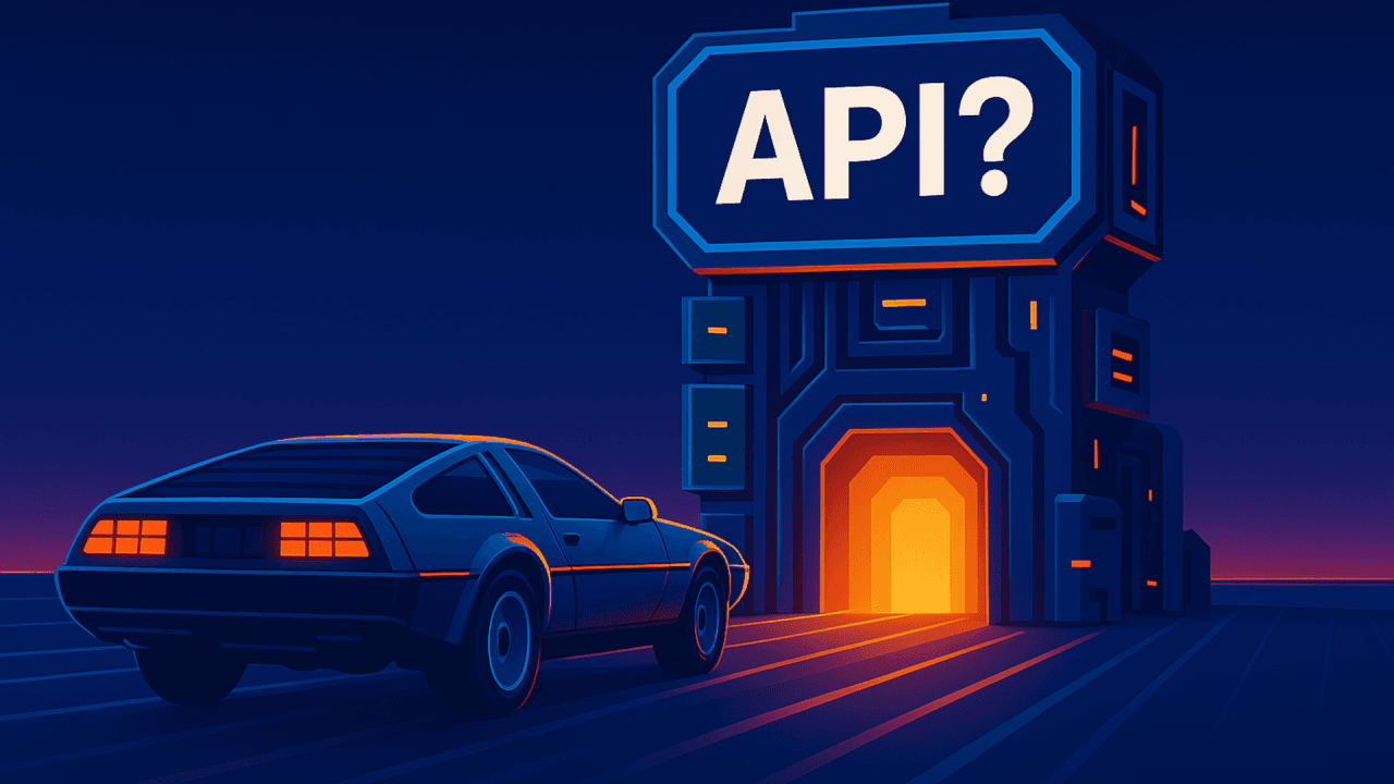Where we're going, we don't need APIs